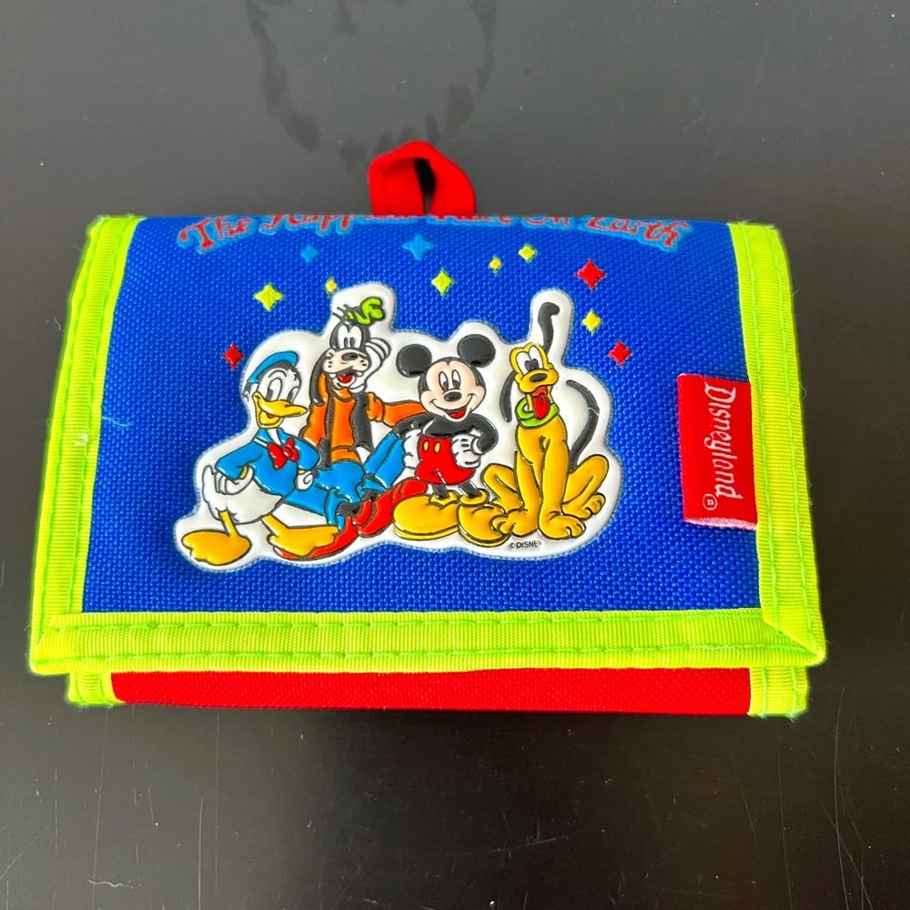 Vintage Disneyland Authentic Nylon Velcro Wallet